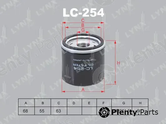 LYNXauto LC-254 — Oil Filter