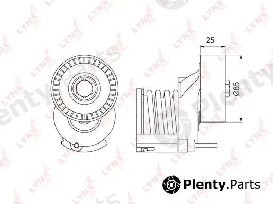 LYNXauto PT-3105 — Belt Tensioner, V-ribbed belt