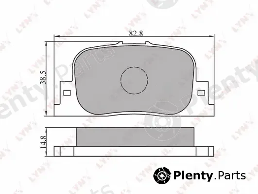 LYNXauto BD-7517 — Brake Pad Set, disc brake
