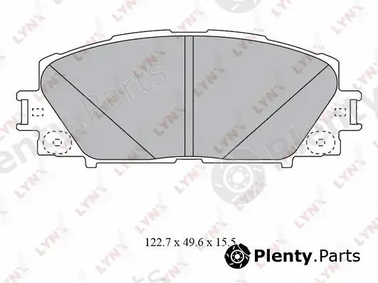 LYNXauto BD-7550 — Brake Pad Set, disc brake