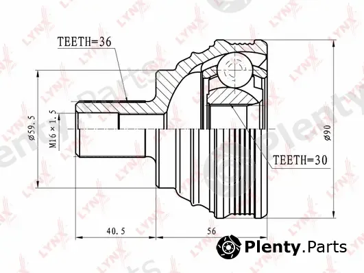 LYNXauto CO-8003 — Joint Kit, drive shaft