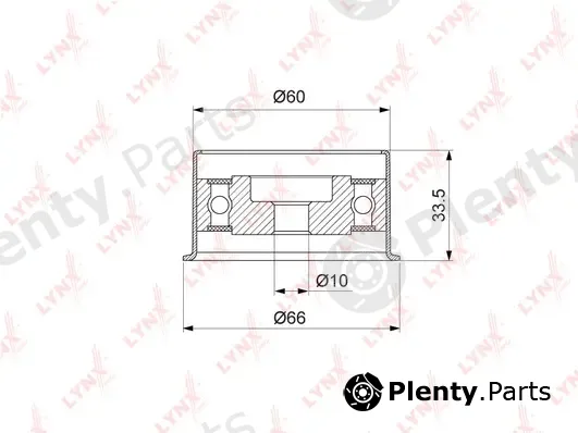 LYNXauto PB-1210 — Tensioner Pulley, timing belt