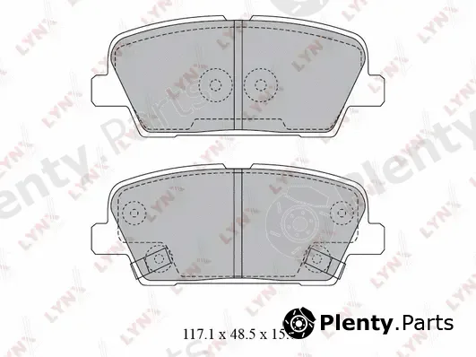 LYNXauto BD-3623 — Brake Pad Set, disc brake