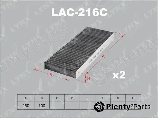 LYNXauto LAC-216C — Filter, cabin air
