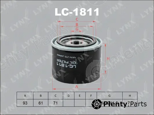 LYNXauto LC-1811 — Oil Filter
