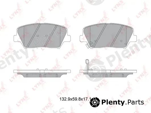 LYNXauto BD-3630 — Brake Pad Set, disc brake