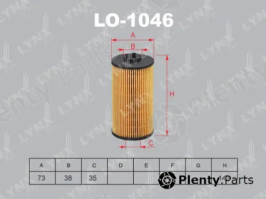LYNXauto LO-1046 — Oil Filter