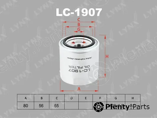 LYNXauto LC-1907 — Oil Filter