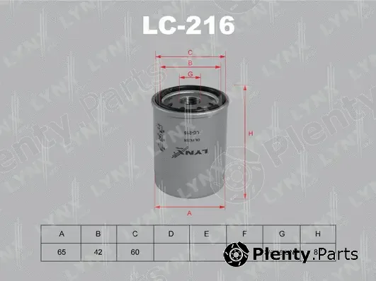 LYNXauto LC-216 — Oil Filter
