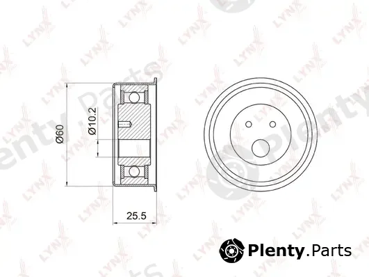 LYNXauto PB-1038 — Tensioner Pulley, timing belt