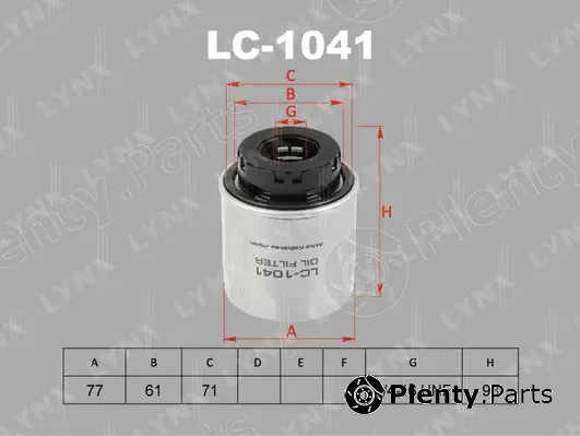 LYNXauto LC-1041 — Oil Filter