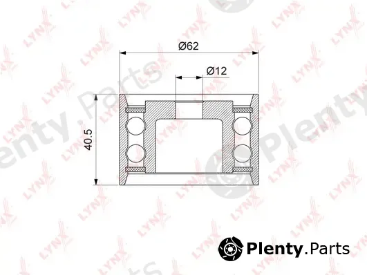 LYNXauto PB-3123 — Deflection/Guide Pulley, timing belt