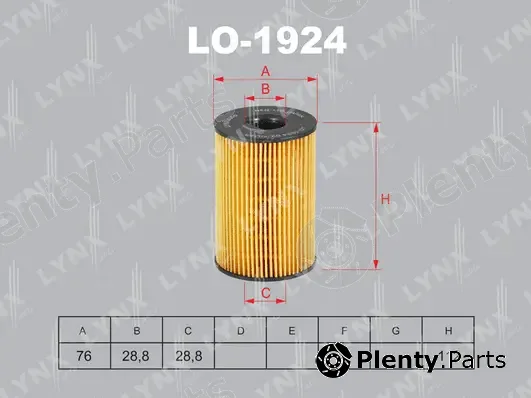 LYNXauto LO-1924 — Oil Filter