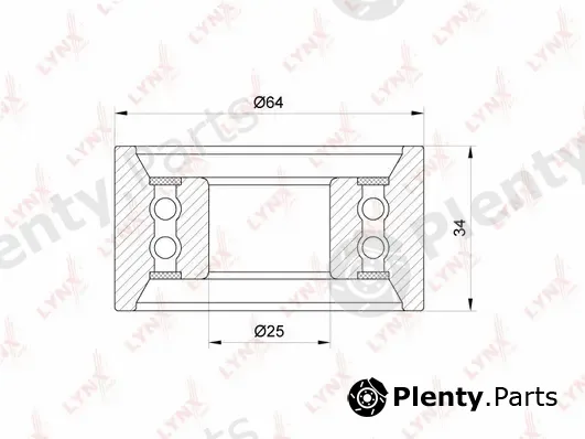LYNXauto PB-1321 — Tensioner Pulley, timing belt