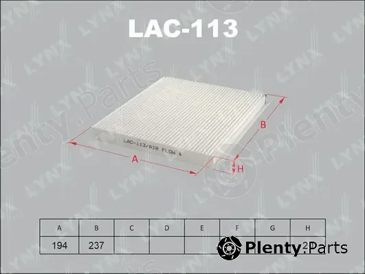 LYNXauto LAC-113 — Filter, cabin air