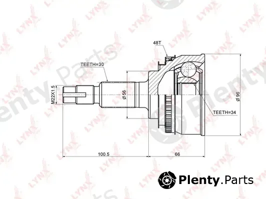 LYNXauto CO-7567A — Joint Kit, drive shaft