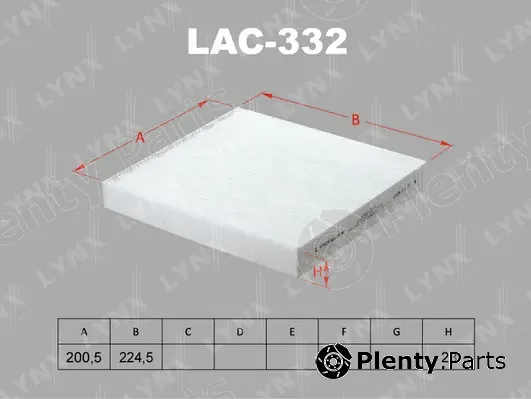 LYNXauto LAC-332 — Filter, cabin air