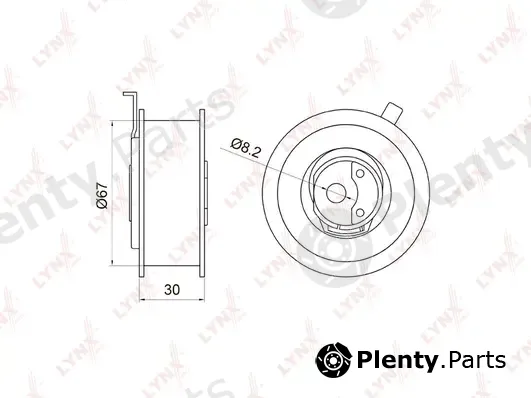 LYNXauto PB-1003 — Tensioner Pulley, timing belt