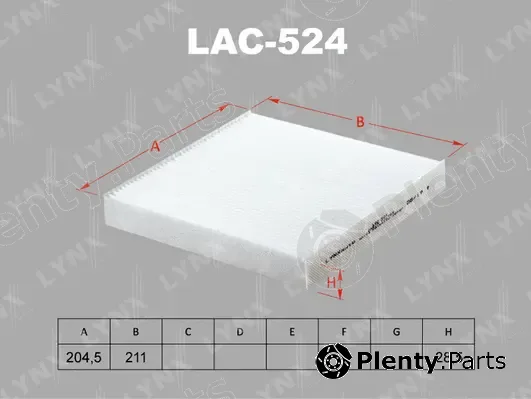LYNXauto LAC-524 — Filter, cabin air