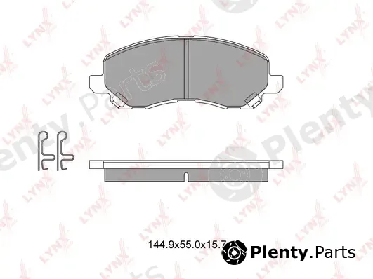 LYNXauto BD-5504 — Brake Pad Set, disc brake