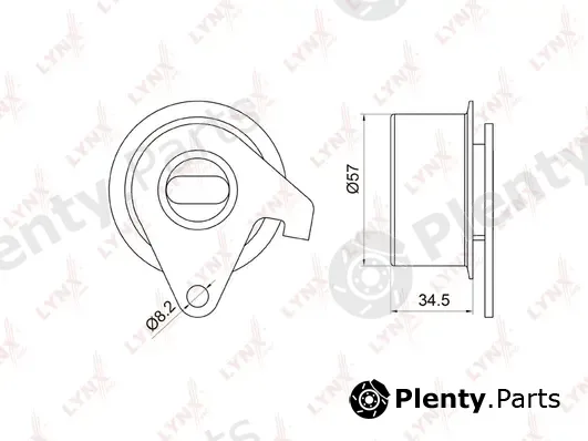 LYNXauto PB-1033 — Tensioner Pulley, timing belt