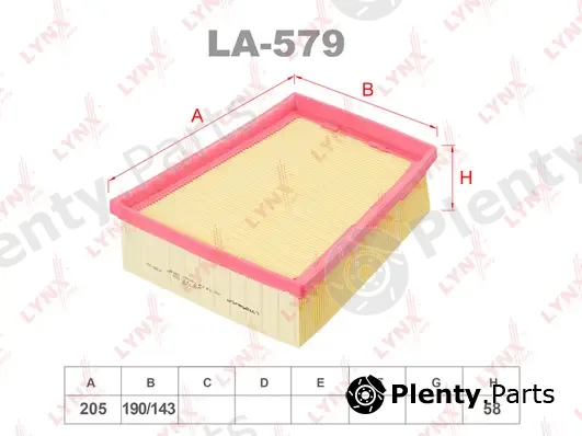 LYNXauto LA-579 — Air Filter