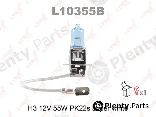 LYNXauto L10355B — Bulb, spotlight SUPER WHITE