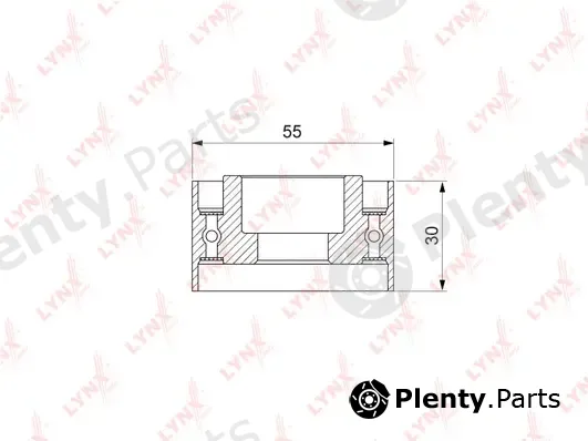 LYNXauto PB-3048 — Deflection/Guide Pulley, timing belt