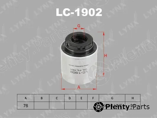 LYNXauto LC-1902 — Oil Filter