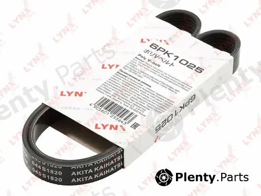 LYNXauto 6PK1025 — V-Ribbed Belt