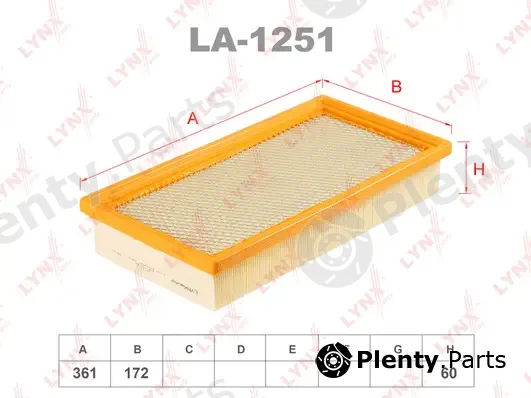 LYNXauto LA-1251 — Air Filter