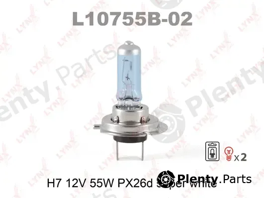 LYNXauto L10755B-02 — Bulb, spotlight SUPER WHITE