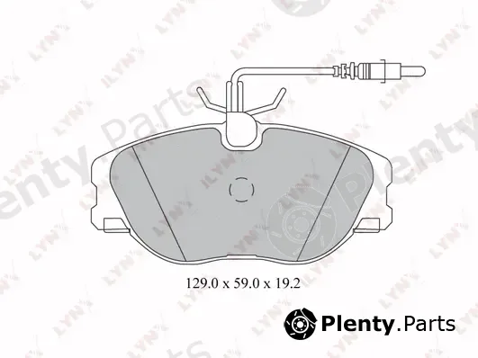 LYNXauto BD-2214 — Brake Pad Set, disc brake