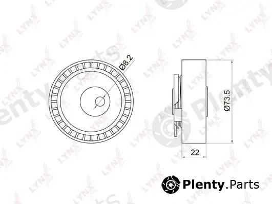 LYNXauto PB-1028 — Tensioner Pulley, timing belt