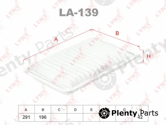 LYNXauto LA-139 — Air Filter