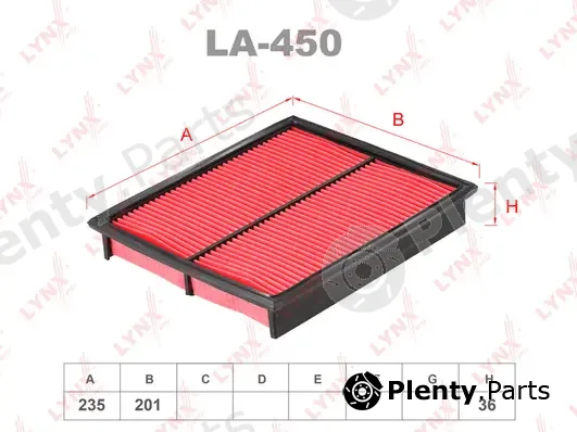LYNXauto LA-450 — Air Filter