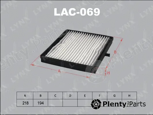 LYNXauto LAC-069 — Filter, cabin air