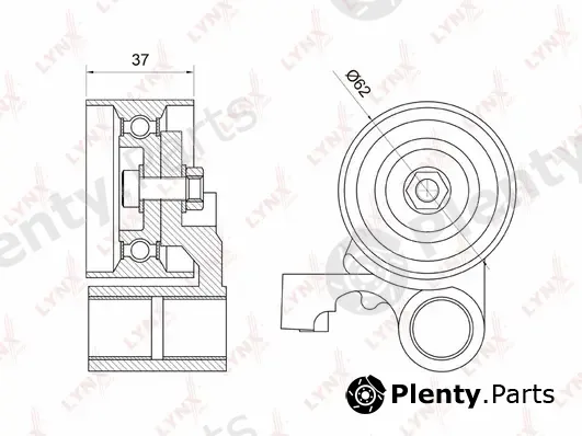 LYNXauto PB-1062 — Tensioner Pulley, timing belt