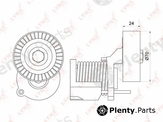 LYNXauto PT-3148 — Belt Tensioner, V-ribbed belt