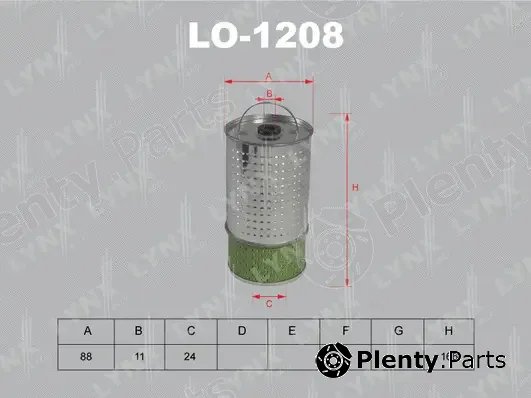 LYNXauto LO-1208 — Oil Filter