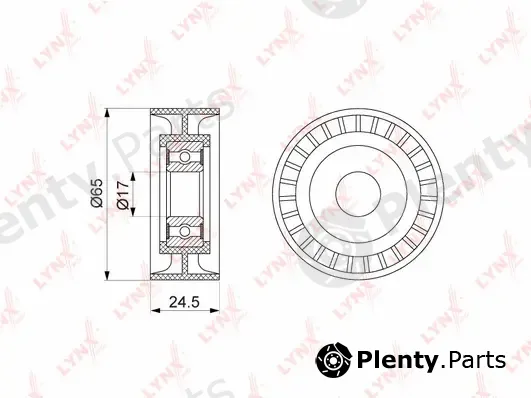 LYNXauto PB-5139 — Tensioner Pulley, V-ribbed belt