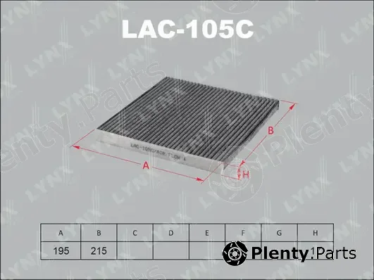 LYNXauto LAC-105C — Filter, cabin air