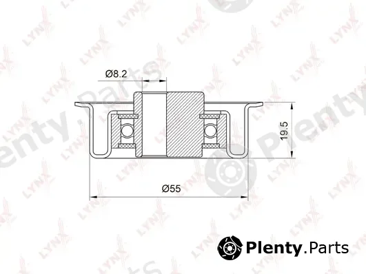 LYNXauto PB-1035 — Tensioner Pulley, timing belt