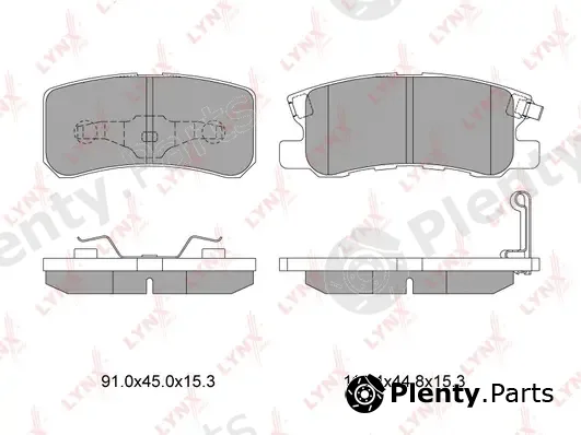 LYNXauto BD-5507 — Brake Pad Set, disc brake