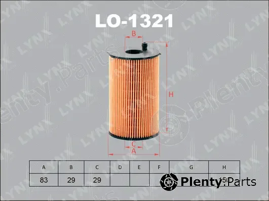 LYNXauto LO-1321 — Oil Filter