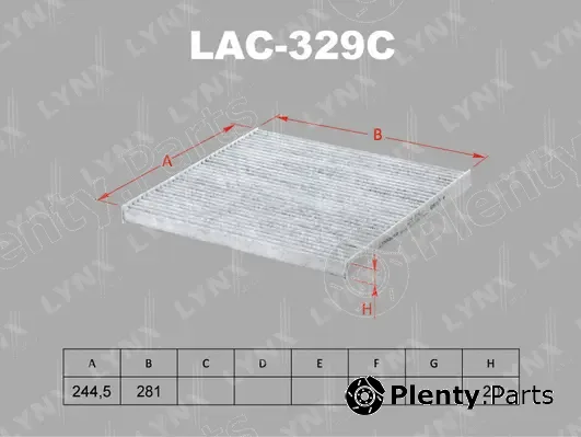 LYNXauto LAC-329C — Filter, cabin air