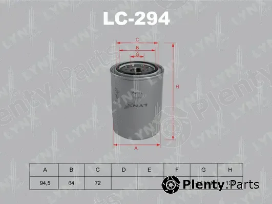 LYNXauto LC-294 — Oil Filter