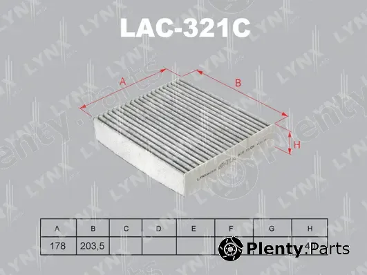 LYNXauto LAC-321C — Filter, cabin air