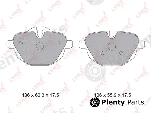 LYNXauto BD-1436 — Brake Pad Set, disc brake