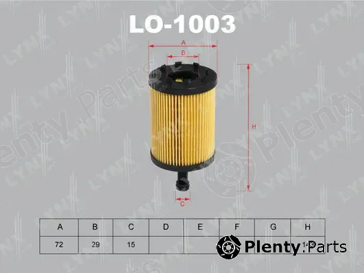 LYNXauto LO-1003 — Oil Filter